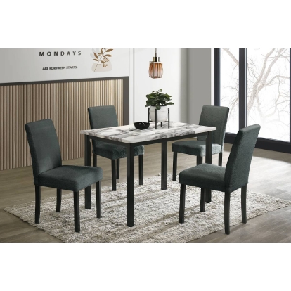Poundex 5-Pcs Dining Set Model F2628