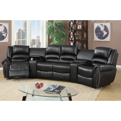 Poundex Power Theater Sectional Model F86602