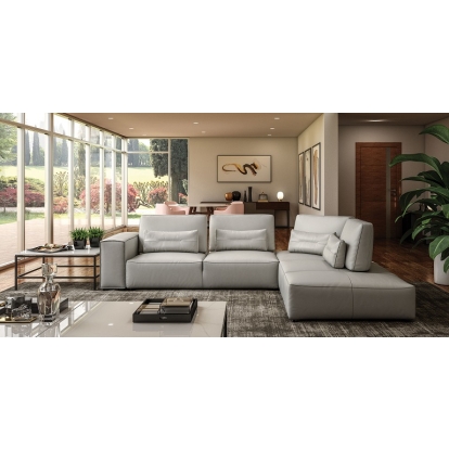VIG Furniture Light Grey Sectional Sofa SKU VGCC-HOLLYWOOD-GREY-RAF-SECT - Product ID 79380
