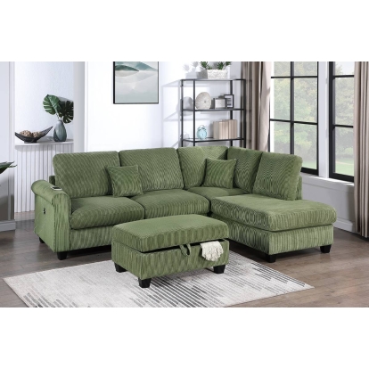 Poundex 3-Piece Sectional Set Model F8454