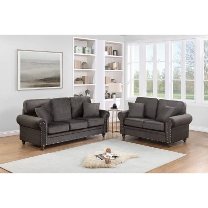 Poundex 2-Piece Sofa Set Model F8439
