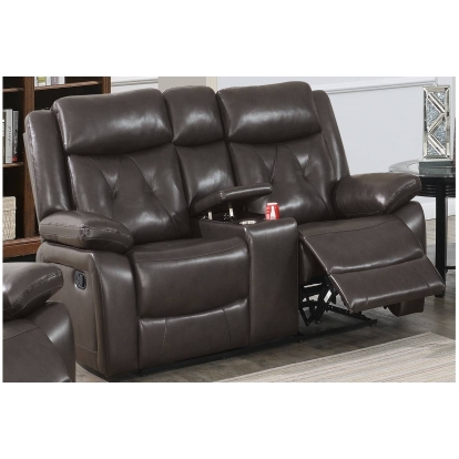 Poundex Manual Reclining Loveseat Model F8755