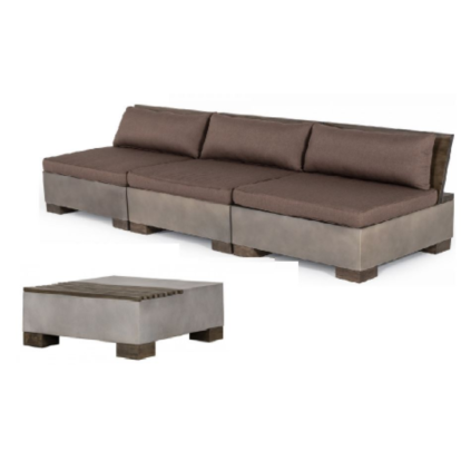 VIG Furniture Brown Sofa Set SKU VGLB-RIVI-SQR-SET1 - Product ID 79948