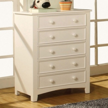 Furniture of America Omnus Transitional Solid with Wood Veneer White Chest Model CM7905WH-C