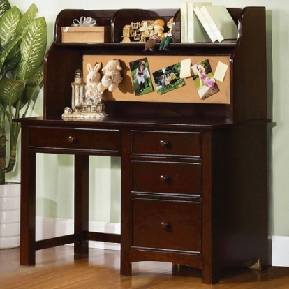 Furniture of America Omnus Transitional Solid with Wood Veneer Dark Walnut Desk Model CM7905EXP-DK