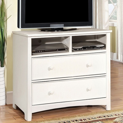 Corry White Media Chest Model CM7905WH-TV by Furniture of America