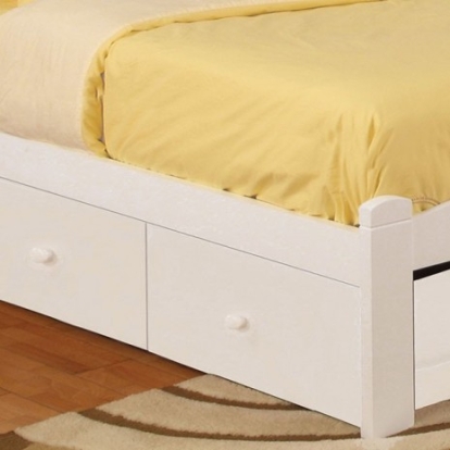 Furniture of America Omnus Transitional Solid with Wood Veneer White Drawers Model CM-DR452-WH
