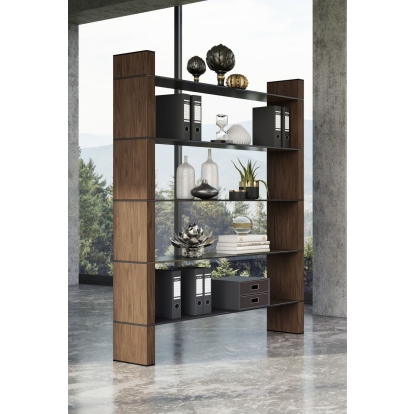 VIG Furniture Walnut Shelf Unit SKU VGBBMQ2005SF-1 - Product ID 77882