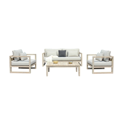 VIG Furniture Grey Outdoor Sofa Set SKU VGATRASF-229 - Product ID 80831