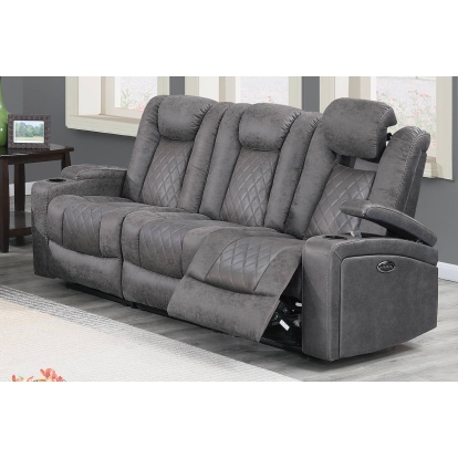 Poundex Power Reclining Sofa Model F86323