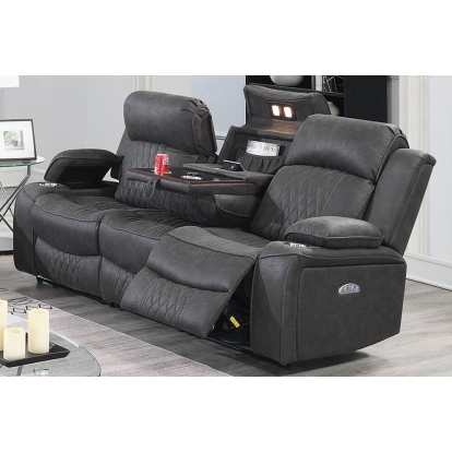 Poundex Power Reclining Sofa Model F86406