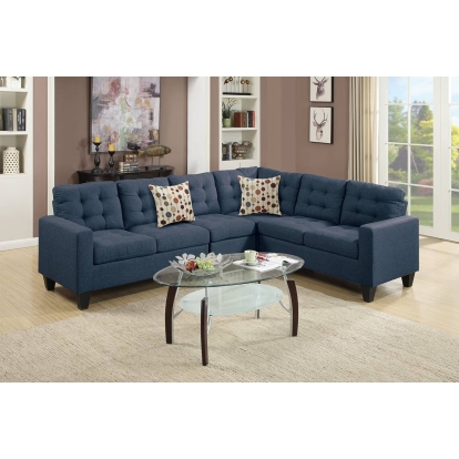 Poundex 4 -Piece Upholstered Modular Sectional Model F6938