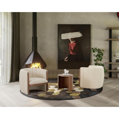 VIG Furniture Beige Lounge Chair SKU VGOD-ZW-22051-CH - Product ID 80040