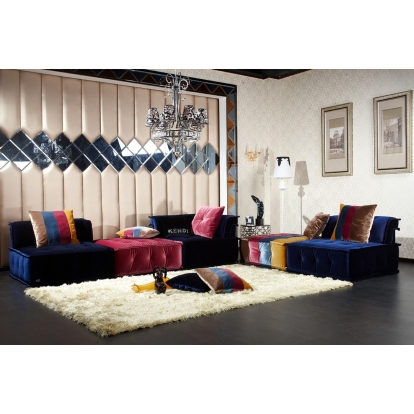 VIG Furniture Blue Sectional Sofa SKU VGKNK8450 - Product ID 13879