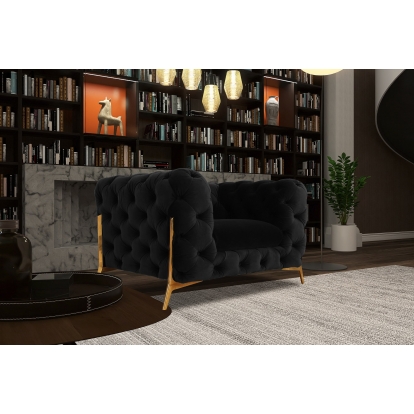 VIG Furniture Black Lounge Chair SKU VGKNK8520-CHR-BLK - Product ID 80337