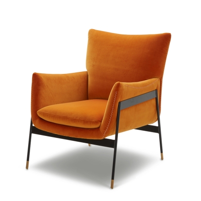 VIG Furniture Orange Lounge Chair SKU VGKKKF.A002-ORG - Product ID 74749