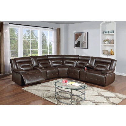 Poundex Power Reclining Sectional Model F86630