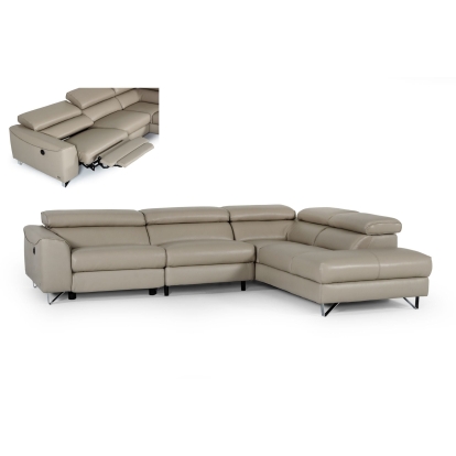 VIG Furniture Taupe Sectional Sofa SKU VGKNE9112-RAF - Product ID 77444