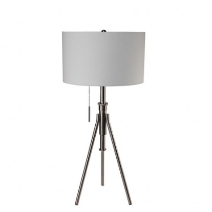 Furniture of America Zaya Contemporary Metal Brushed Steel Table Lamp Model L731171T-SV
