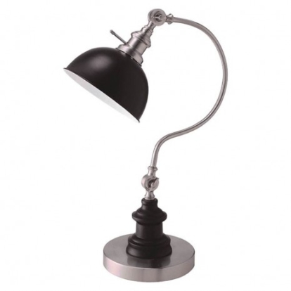 Furniture Of America Briar Industrial Metal Stain Nickel Table Lamp | L731180SV-T