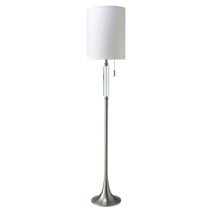 Aya White/Silver Floor Lamp Model L731182F by Furniture of America