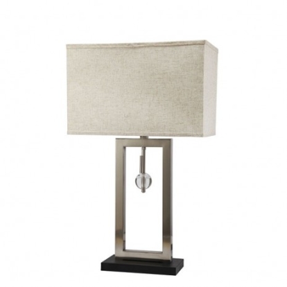 Furniture of America Terri Contemporary Metal Silver Table Lamp Model L731206SN