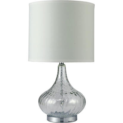 Donna Clear 15"H Glass Clear Table Lamp Model L731207CL by Furniture of America