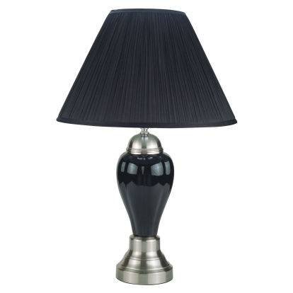 Niki Black Table Lamp (6/CTN) Model L76117BK-6PK by Furniture of America