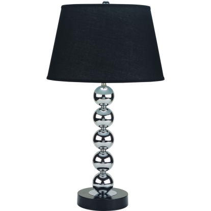 Opal Silver/Black Table Lamp (Set of 2) Model L76257T by Furniture of America
