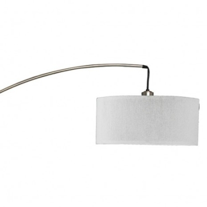 Furniture of America Jess Contemporary Marble Metal Brushed Steel Arch Lamp Model L76931SN