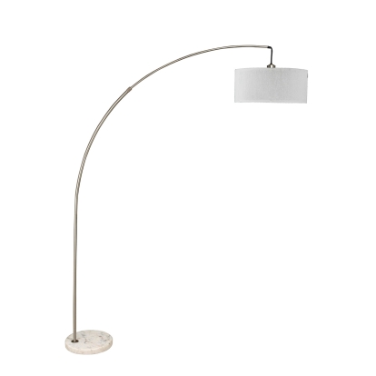 Jess Brushed Steel Arch Lamp Model L76931SN by Furniture of America