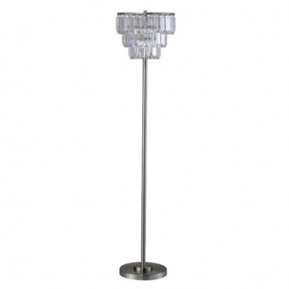 Furniture of America Meg Transitional Metal Clear Floor Lamp Model L76936F