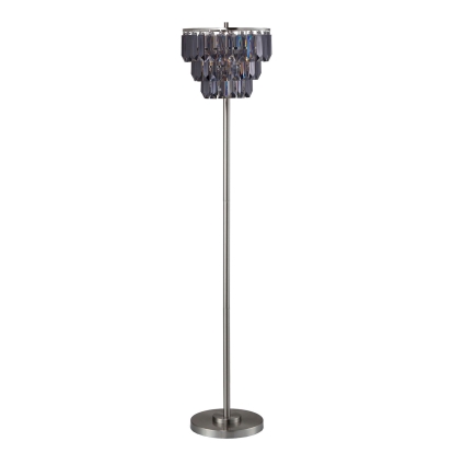 Meg Black/Chrome Floor Lamp Model L76937F by Furniture of America