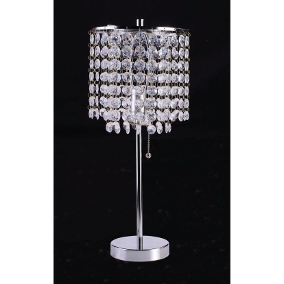 Perla Chrome Table Lamp Model L78135C by Furniture of America