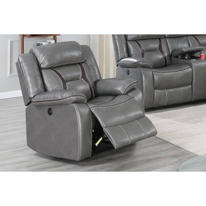 Poundex Power Recliner Single Model F86297