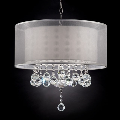 Lila Silver 19"H Ceiling Lamp Model L9149H by Furniture of America
