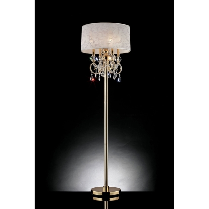 Deborah Gold 63"H Gold Floor Lamp Model L9155F by Furniture of America