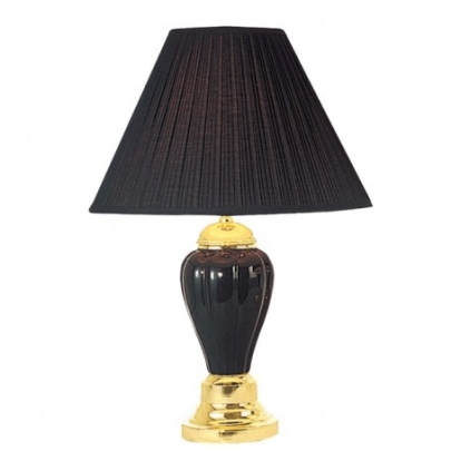 Furniture of America Light Transitional Ceramic Black Table Lamp (6-Box) Model L94101BK-6PK