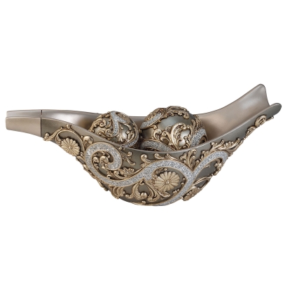 Estelle Champagne Bowl with Spheres (Set of 2) Model L94232-B1-2PK by Furniture of America