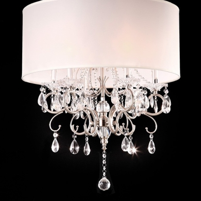 Sophy White/Chrome Ceiling Lamp Model L95109H by Furniture of America