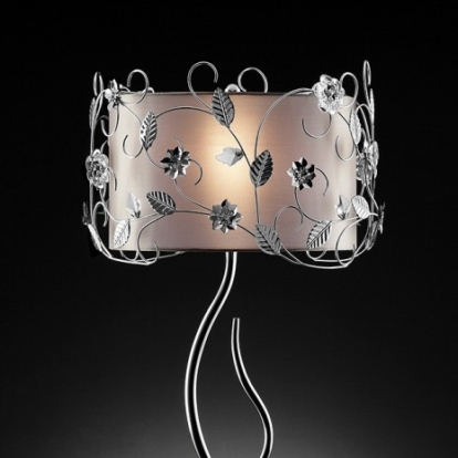 Furniture of America Elva Glam Metal Silver-Chrome Table Lamp Model L95121T