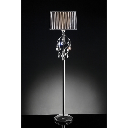 Arya Black/Chrome Floor Lamp Model L95123F by Furniture of America