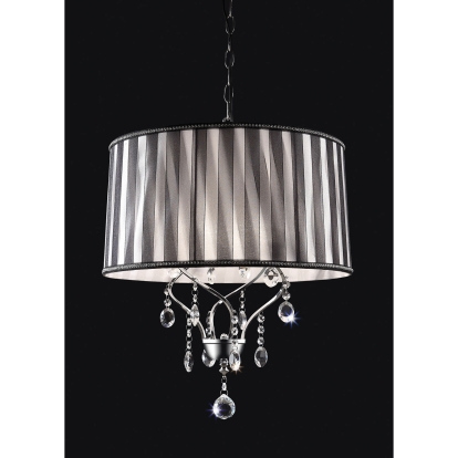 Arya Black/Chrome Ceiling Lamp Model L95123H by Furniture of America