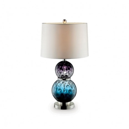 Furniture Of America Camila Contemporary Glass Purple/Blue Table Lamp | L95722
