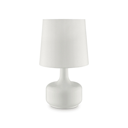Farah White 17"H Glossy White Table Lamp Model L9819WH by Furniture of America