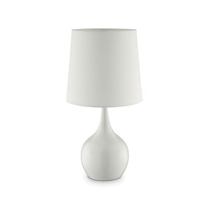 Edie White 23.5"H Glossy White Table Lamp Model L9820WH by Furniture of America