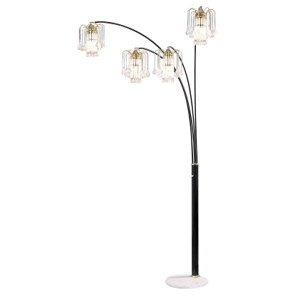 Elouise Black/Gold Arch Lamp Model L99657K by Furniture of America