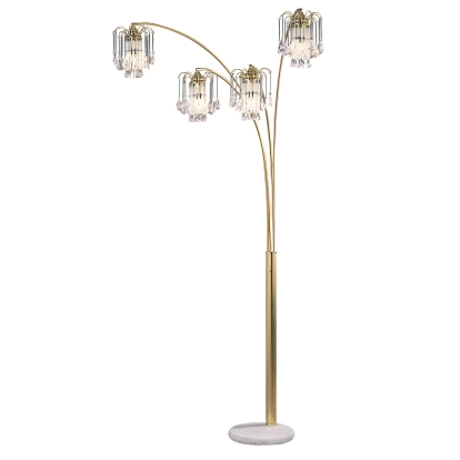 Elouise Sand Gold Arch Lamp Model L99657SG by Furniture of America