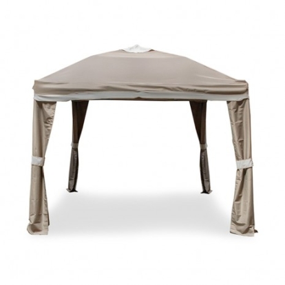 Furniture of America Arosa Transitional Fabric Metal Beige Outdoor Pop-Up Canopy 10' X 10' Model LA-A002BR