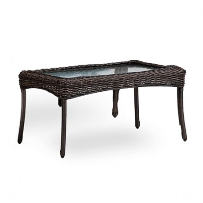 Furniture of America Oliveri Contemporary Brown Brown Wicker Coffee Table Model LA-L008DT